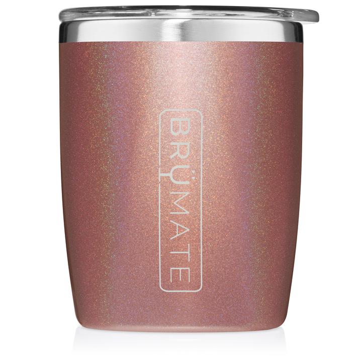 BruMate 12oz Rocks Tumbler Glitter and Print Colors 2
