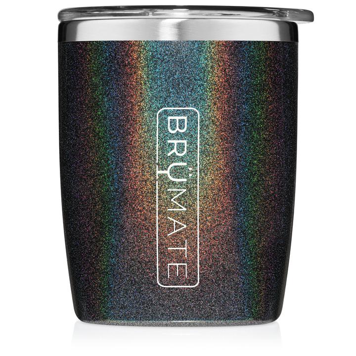 BruMate 12oz Rocks Tumbler Glitter and Print Colors 2