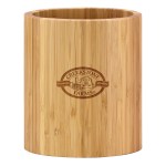 Oval Shaped Bamboo Kitchen Utensil Holder 1 Oval Shaped Bamboo Kitchen Utensil Holder 1