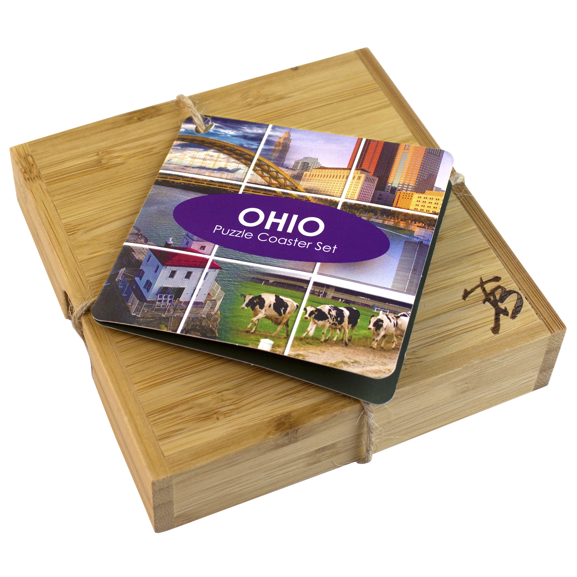 Ohio Puzzle Coaster Set 1