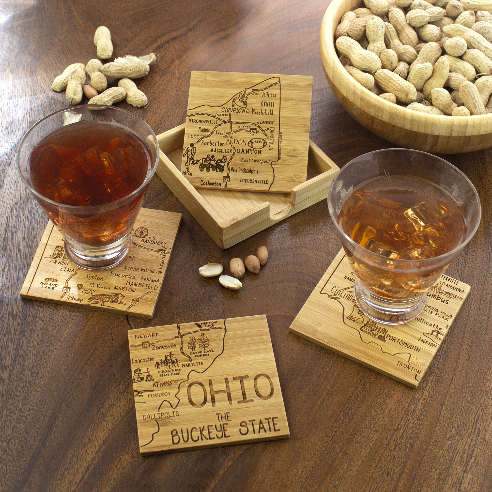 Ohio Puzzle Coaster Set 1