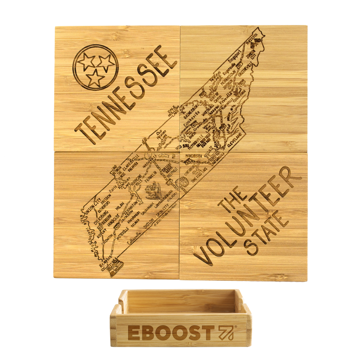 Tennessee Puzzle Coaster Set 1