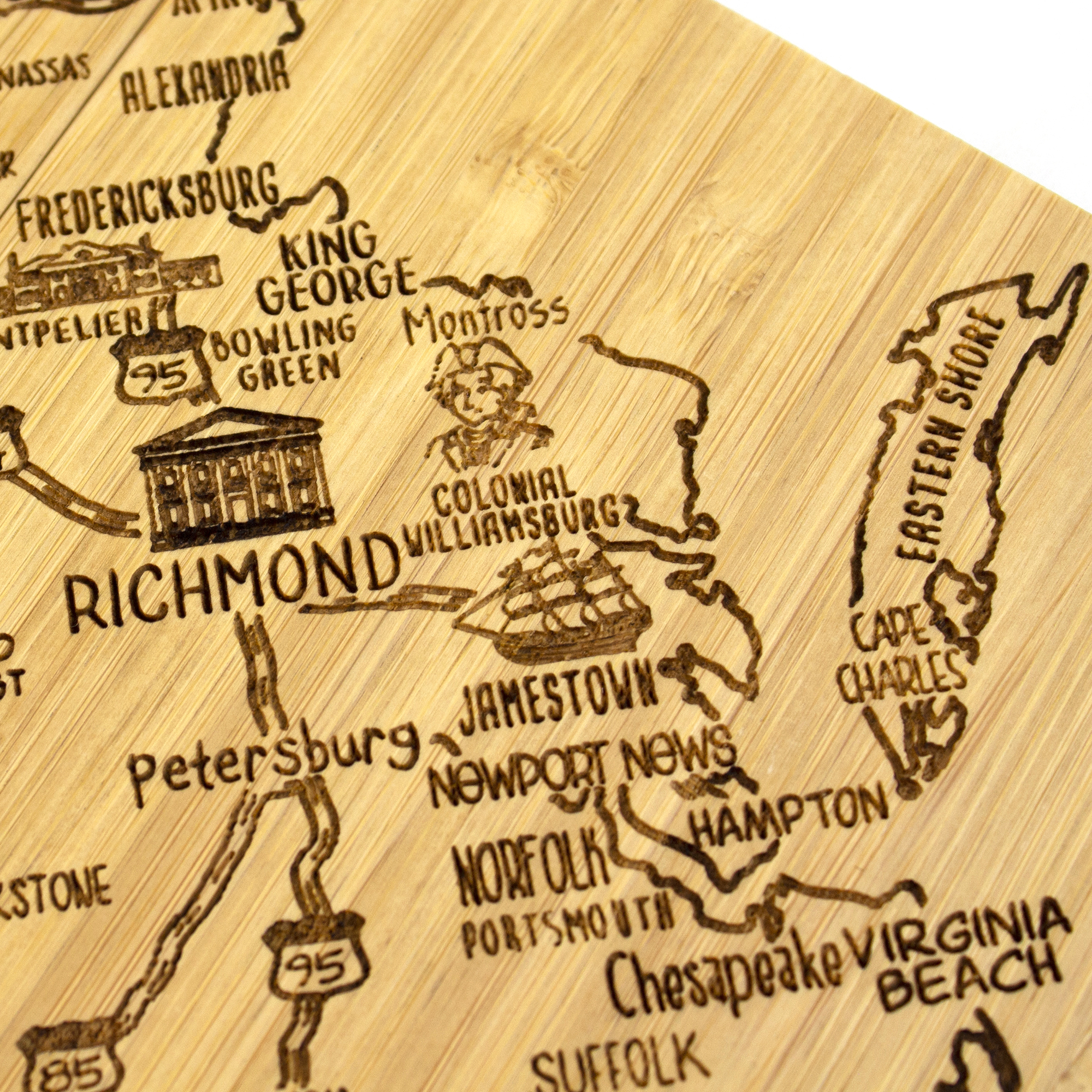 Virginia Puzzle Coaster Set 1