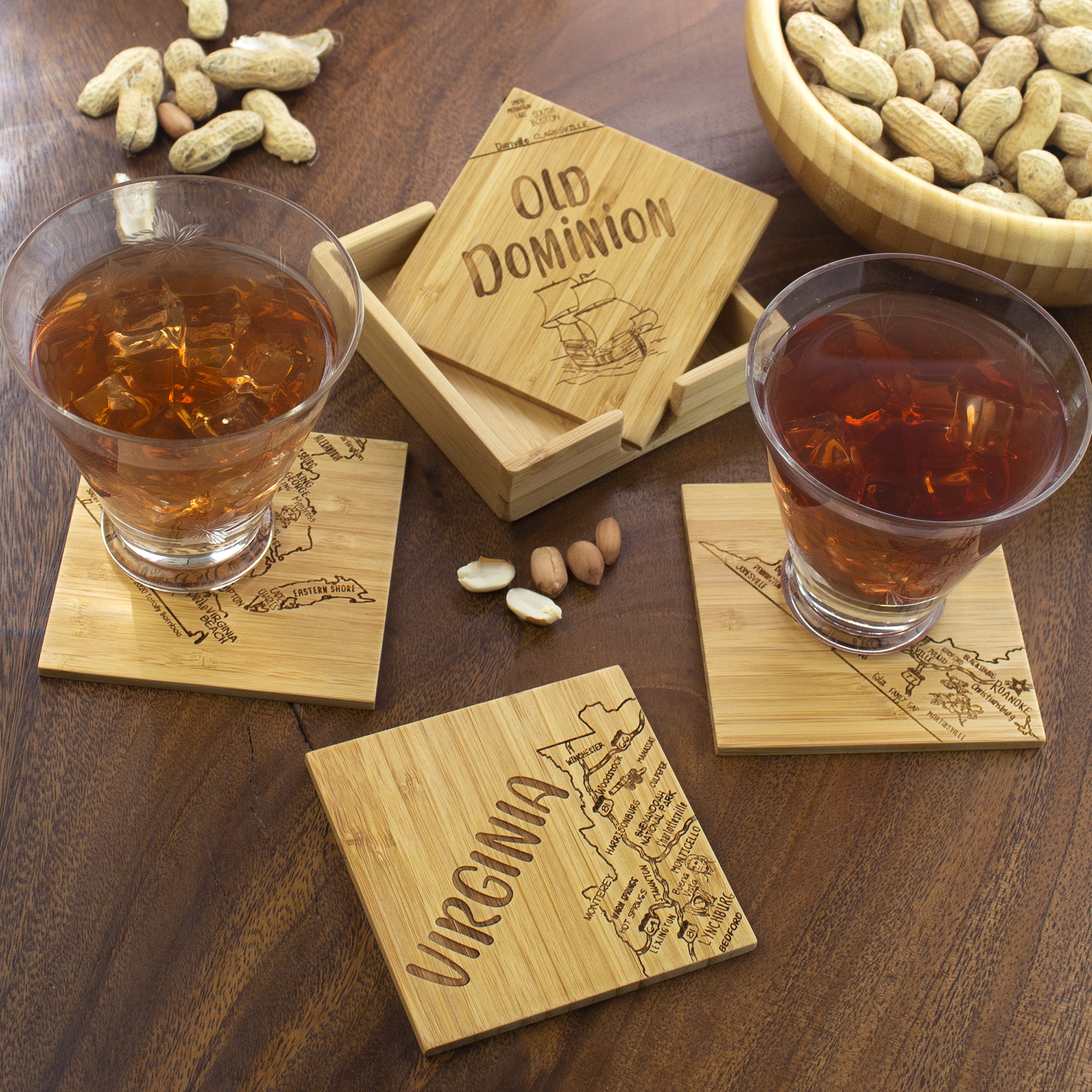 Virginia Puzzle Coaster Set 1