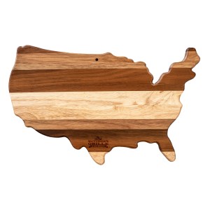 Rock & Branch® Shiplap Series USA Shaped Wood Serving & Cutting Board 1 Rock & Branch® Shiplap Series USA Shaped Wood Serving & Cutting Board 1