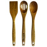3-Piece Acacia Cooking Utensil Set 1 3-Piece Acacia Cooking Utensil Set 1