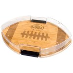 Flip, Serve & Store™ Football Shaped Covered Charcuterie Board 1 Flip, Serve & Store™ Football Shaped Covered Charcuterie Board 1