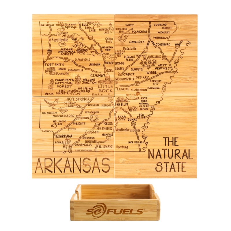 Arkansas Puzzle Coaster Set 1 Arkansas Puzzle Coaster Set 1