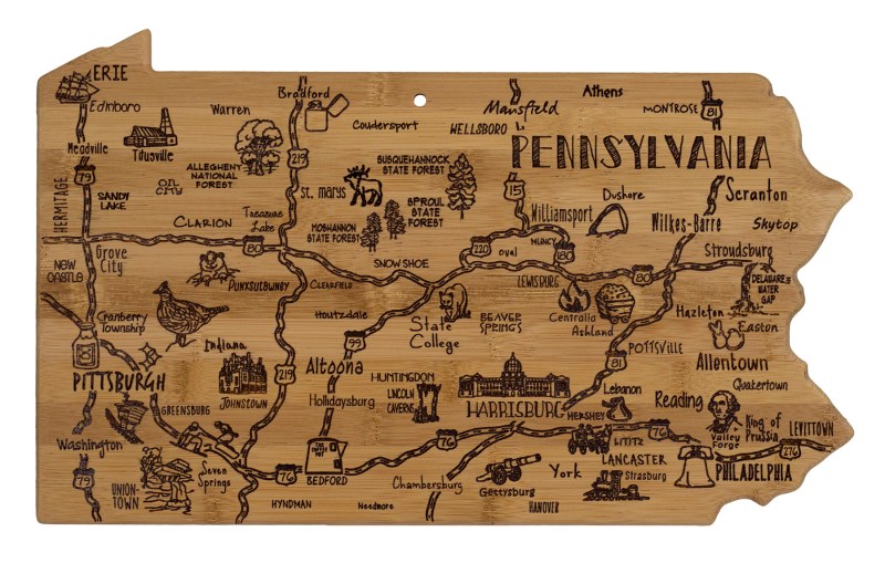 Destination Pennsylvania Cutting & Serving Board 1 Destination Pennsylvania Cutting & Serving Board 1