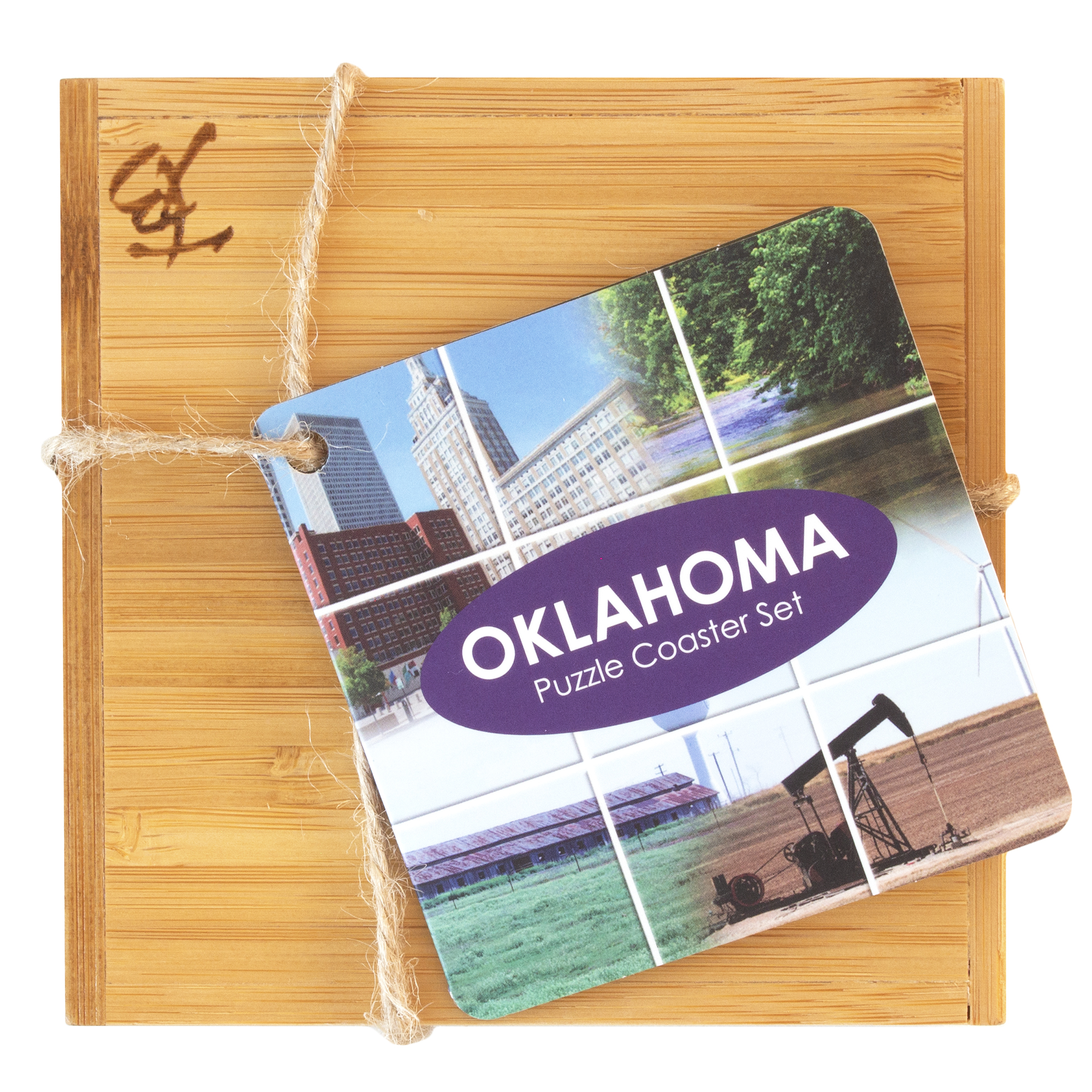 Oklahoma Puzzle Coaster Set 1