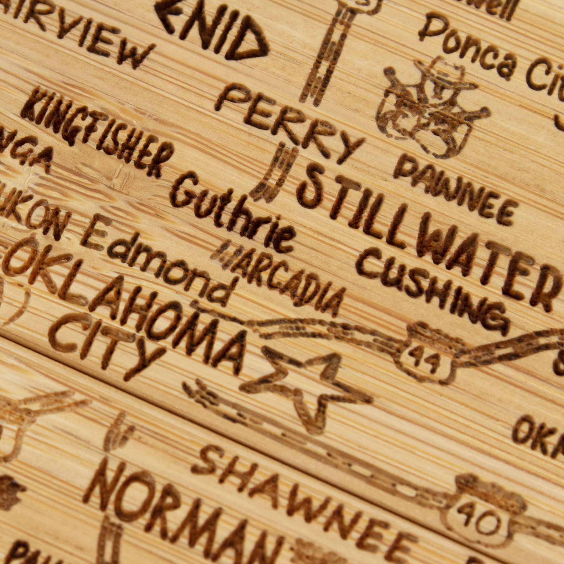 Oklahoma Puzzle Coaster Set 1