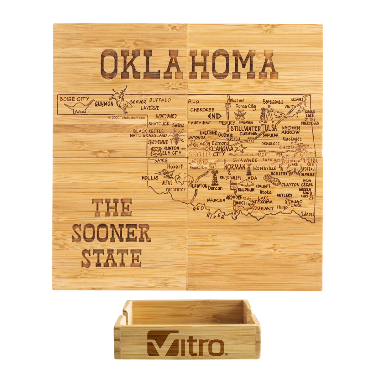 Oklahoma Puzzle Coaster Set 1