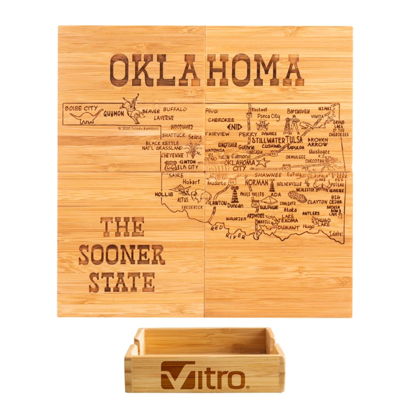Oklahoma Puzzle Coaster Set 1 Oklahoma Puzzle Coaster Set 1