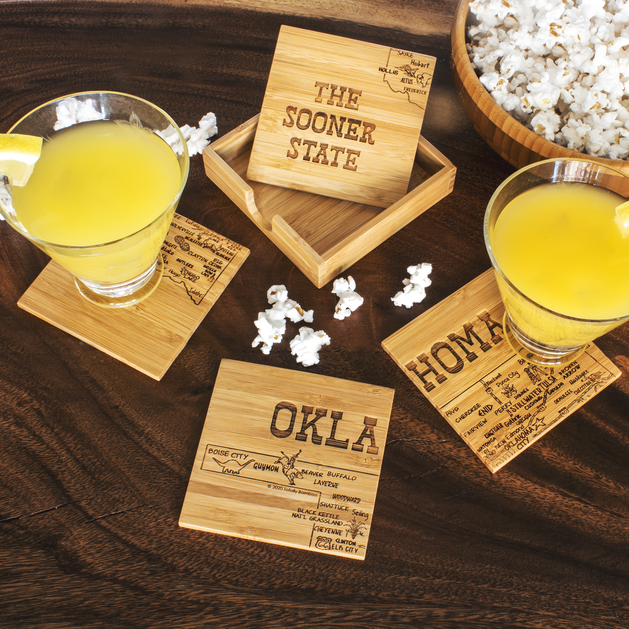 Oklahoma Puzzle Coaster Set 1