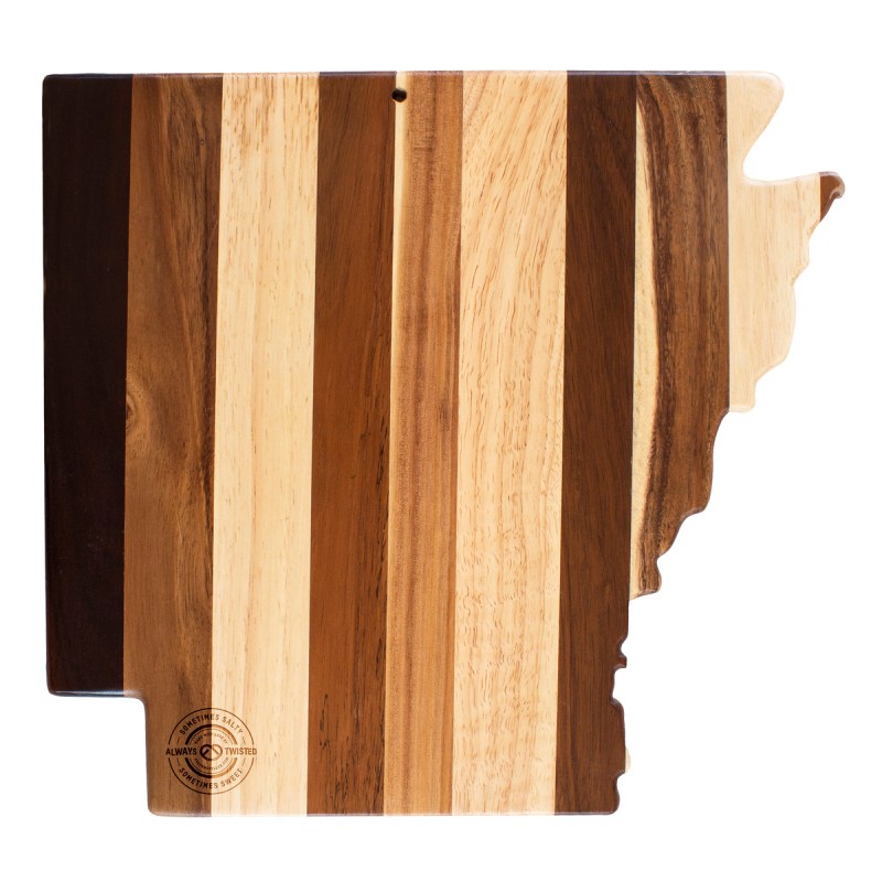Rock & Branch® Shiplap Series Arkansas State Shaped Wood Serving & Cutting Board 1 Rock & Branch® Shiplap Series Arkansas State Shaped Wood Serving & Cutting Board 1