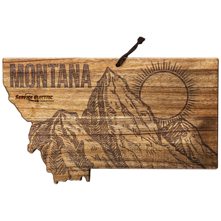 Rock & Branch® Origins Series Montana State Shaped Cutting & Serving Board 1 Rock & Branch® Origins Series Montana State Shaped Cutting & Serving Board 1
