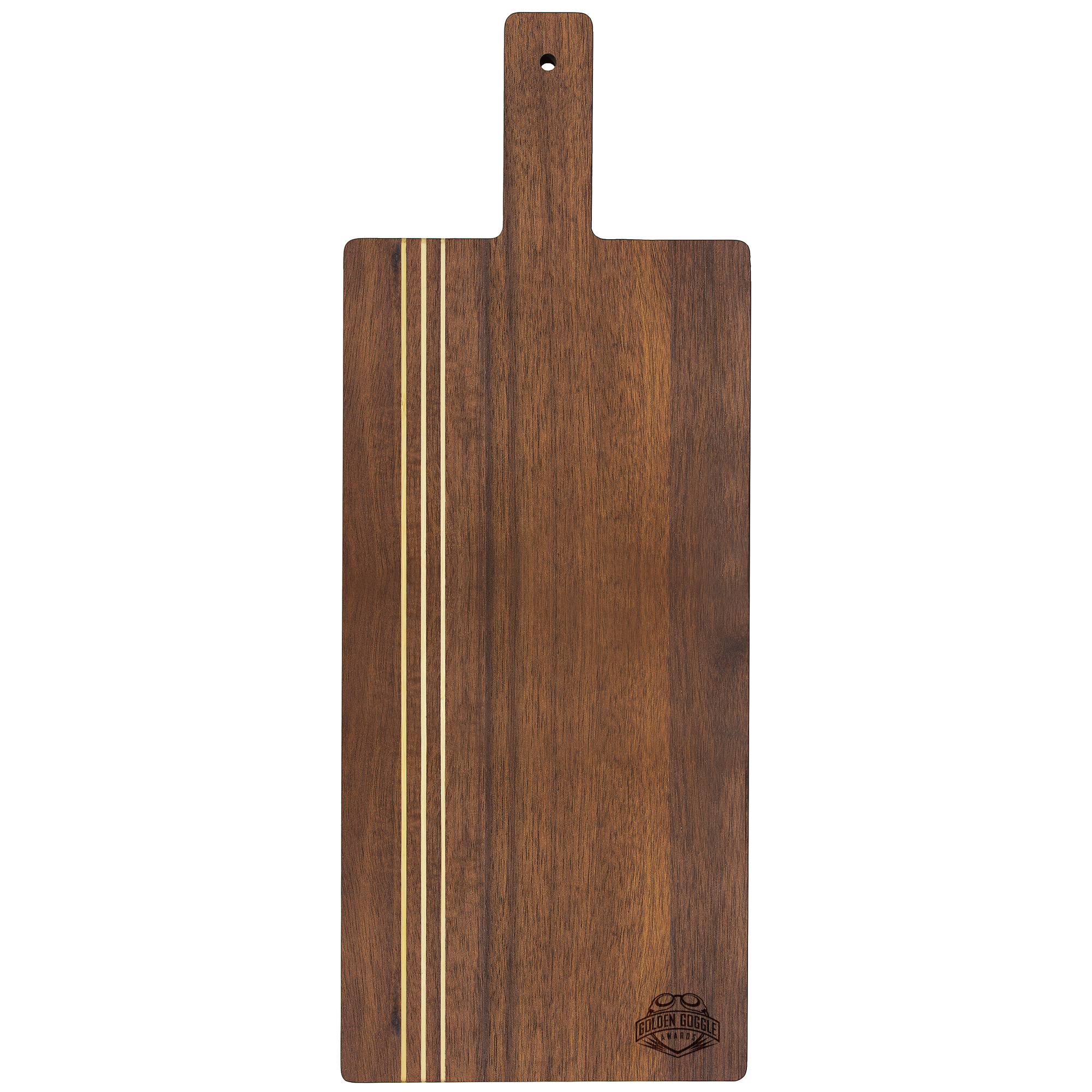 20" Rock & Branch® Dark Acacia Pinstripe Paddle Board 1