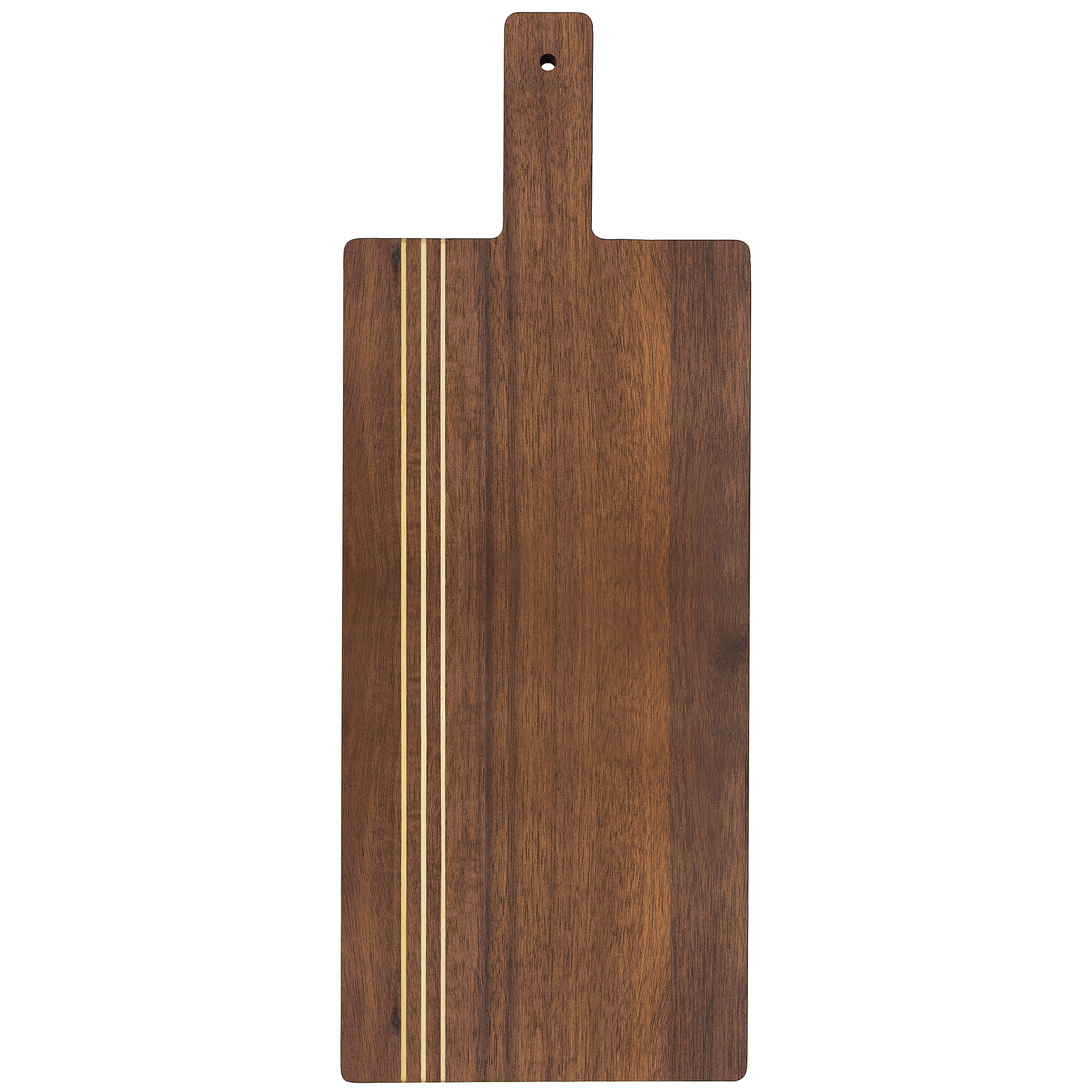 20" Rock & Branch® Dark Acacia Pinstripe Paddle Board 1
