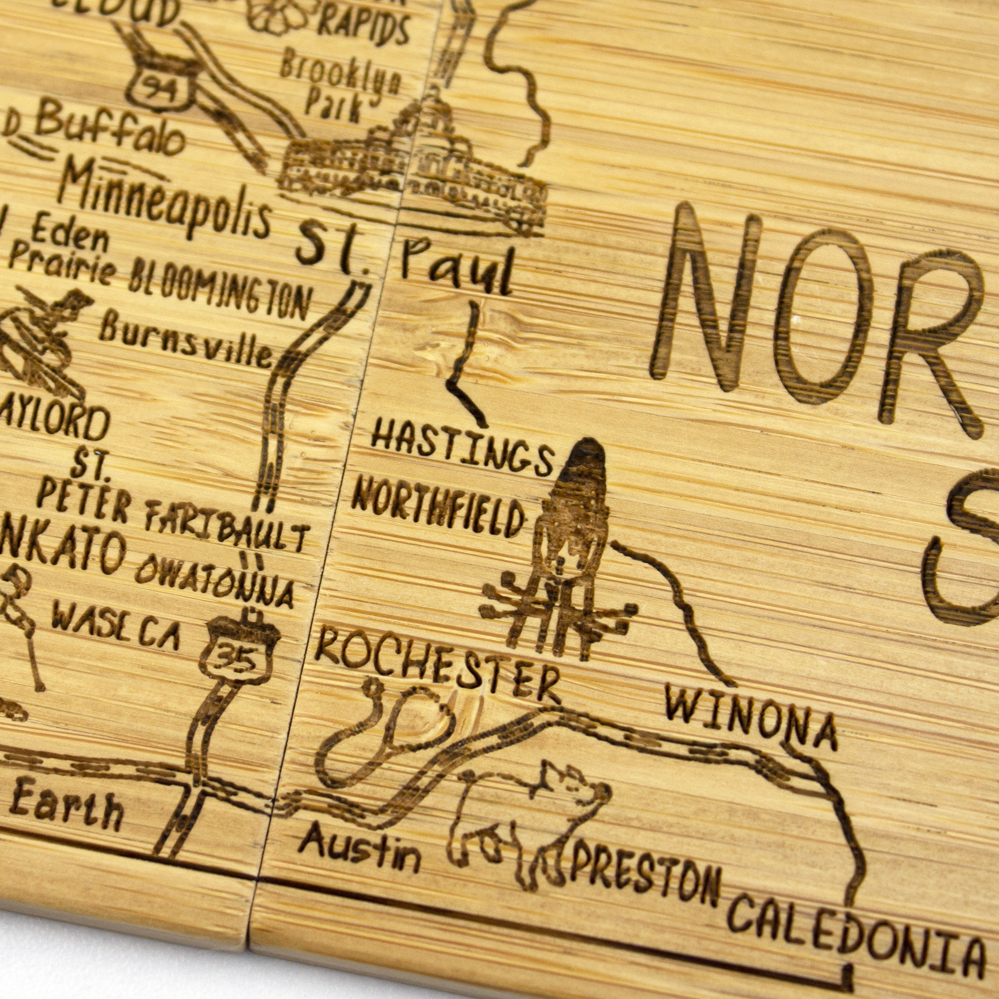 Minnesota Puzzle Coaster Set 1