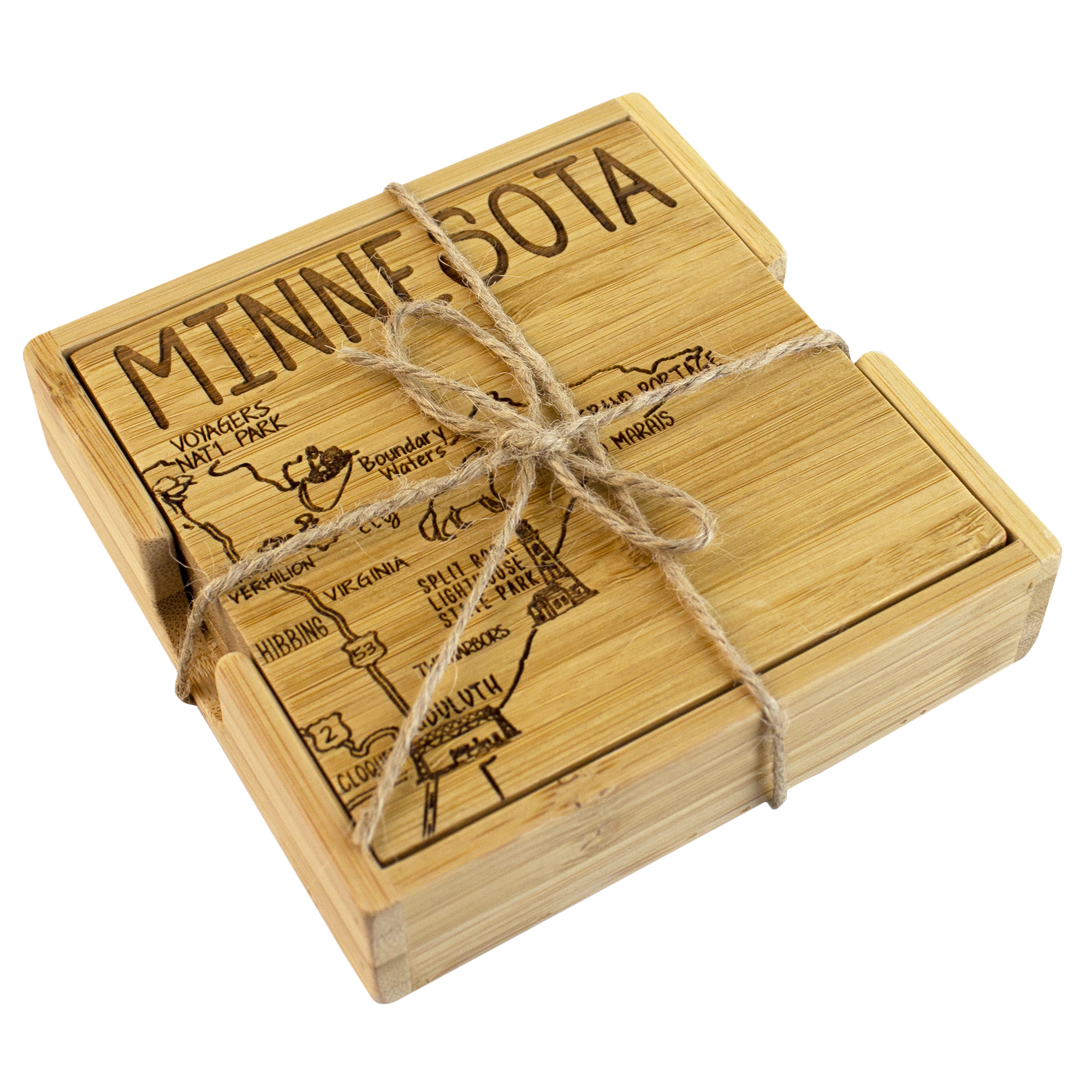 Minnesota Puzzle Coaster Set 1