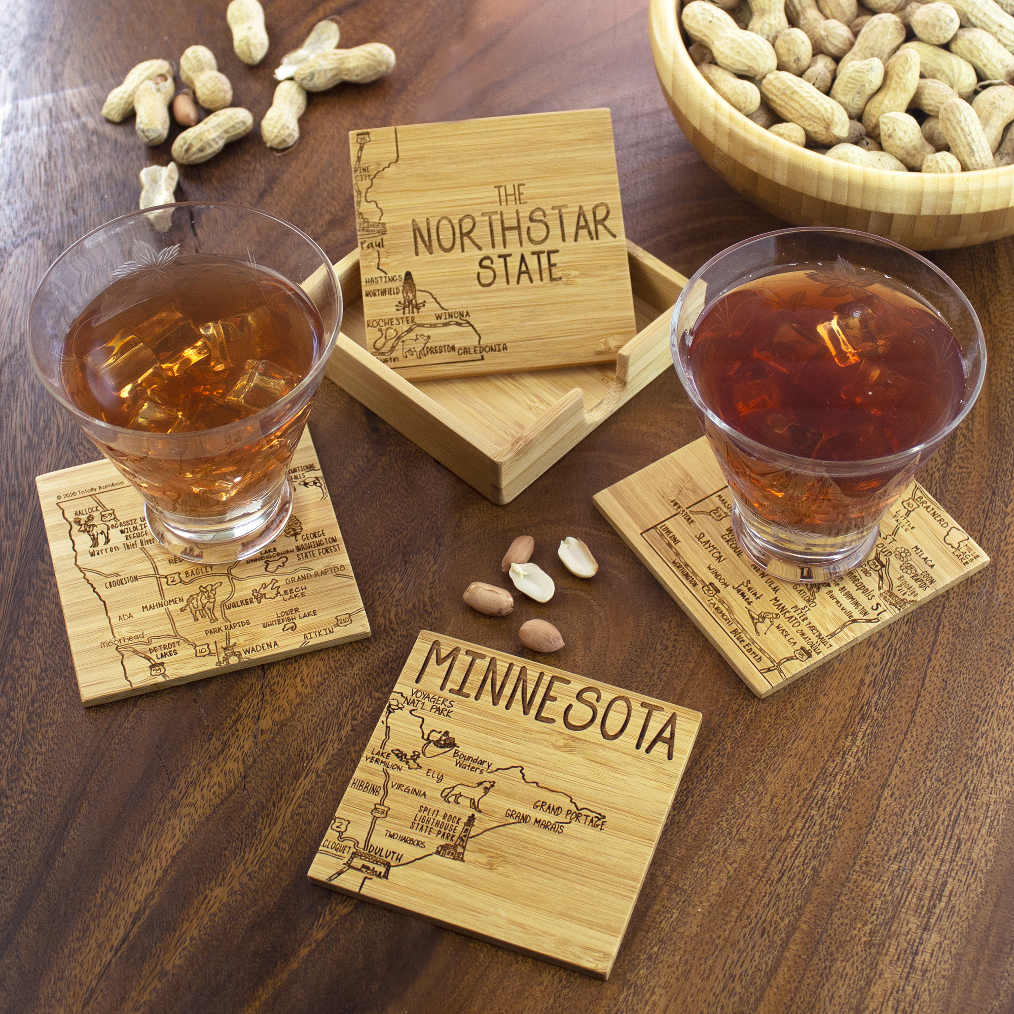 Minnesota Puzzle Coaster Set 1