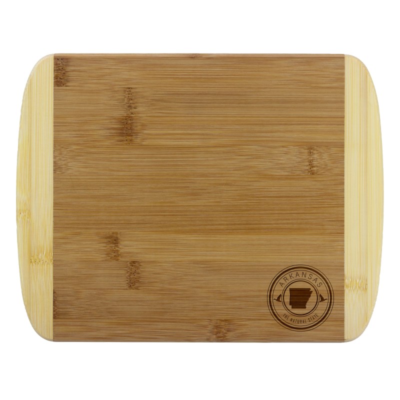 Arkansas State Stamp 2-Tone 11" Cutting Board 1 Arkansas State Stamp 2-Tone 11" Cutting Board 1