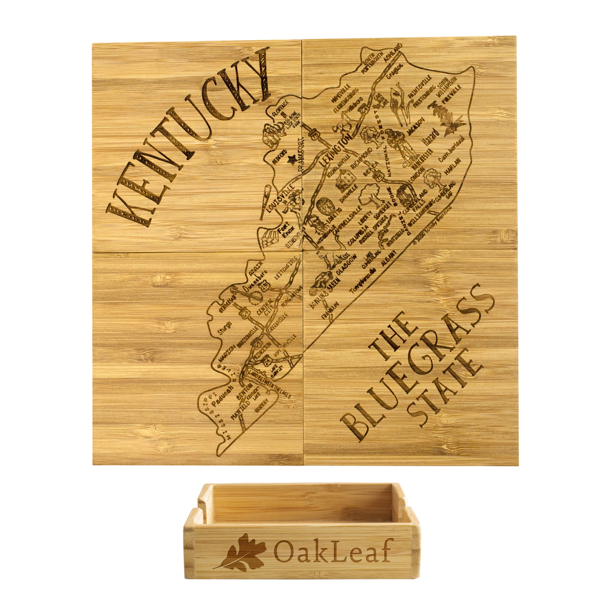 Kentucky Puzzle Coaster Set 1