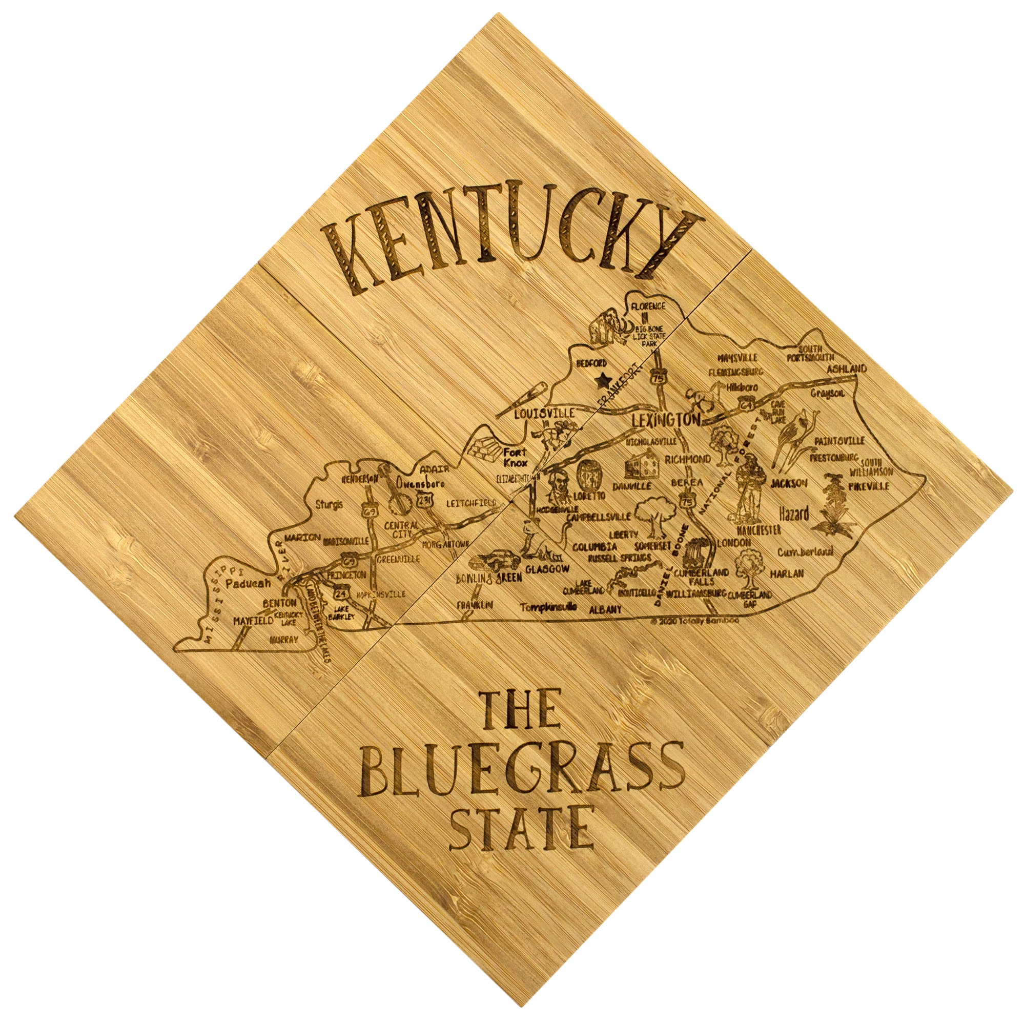 Kentucky Puzzle Coaster Set 1