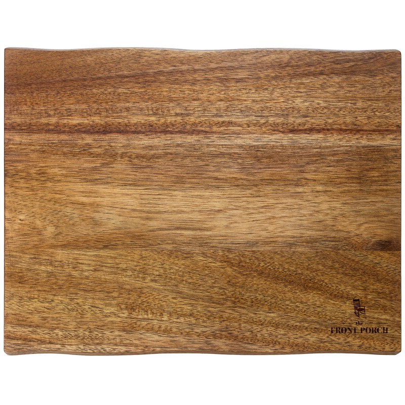 13" Acacia Cutting Board with Natural Style Edges 1 13" Acacia Cutting Board with Natural Style Edges 1