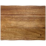 13" Acacia Cutting Board with Natural Style Edges 1 13" Acacia Cutting Board with Natural Style Edges 1