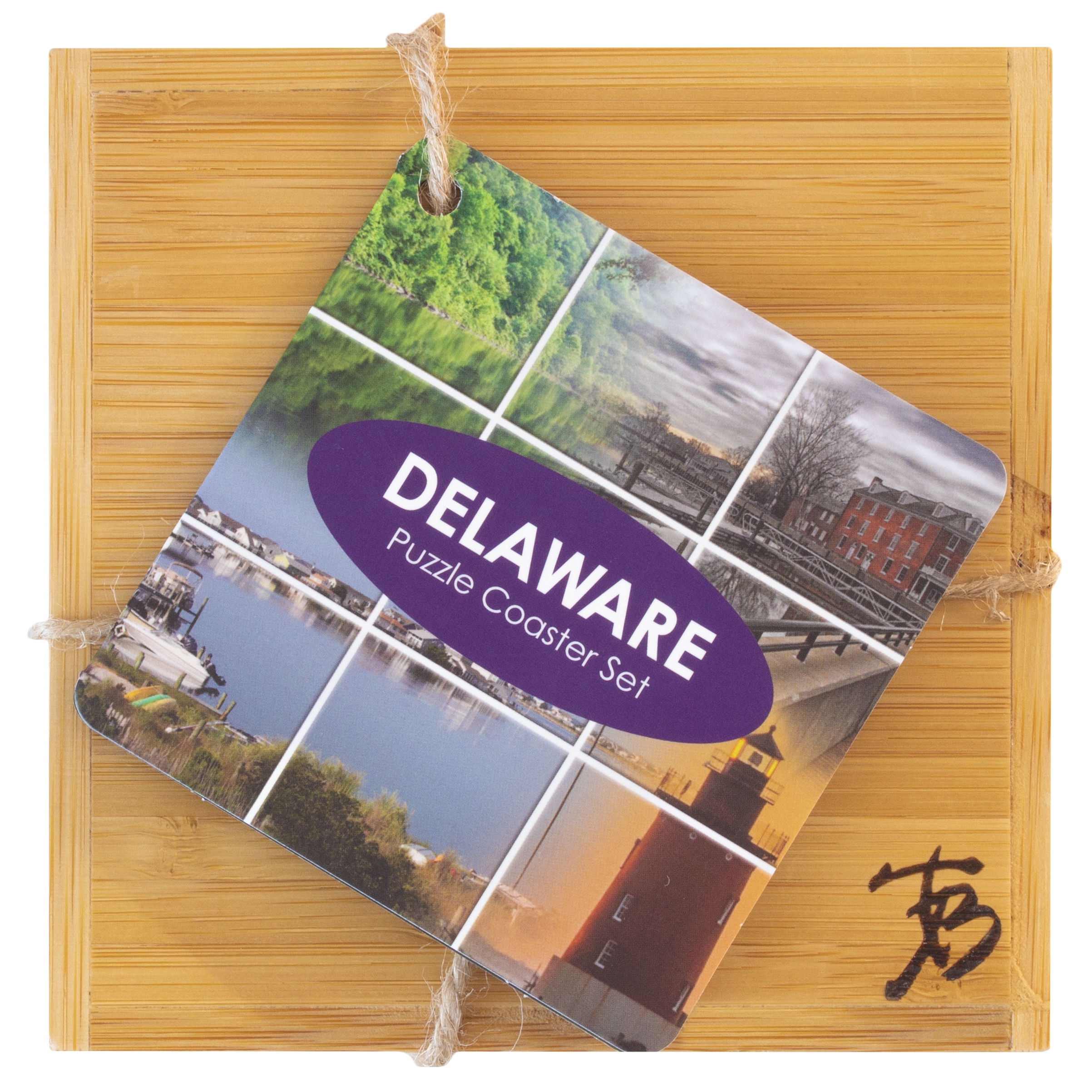 Delaware Puzzle Coaster Set 1