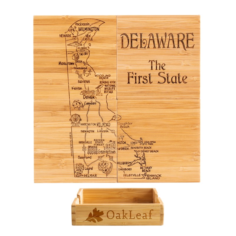 Delaware Puzzle Coaster Set 1 Delaware Puzzle Coaster Set 1