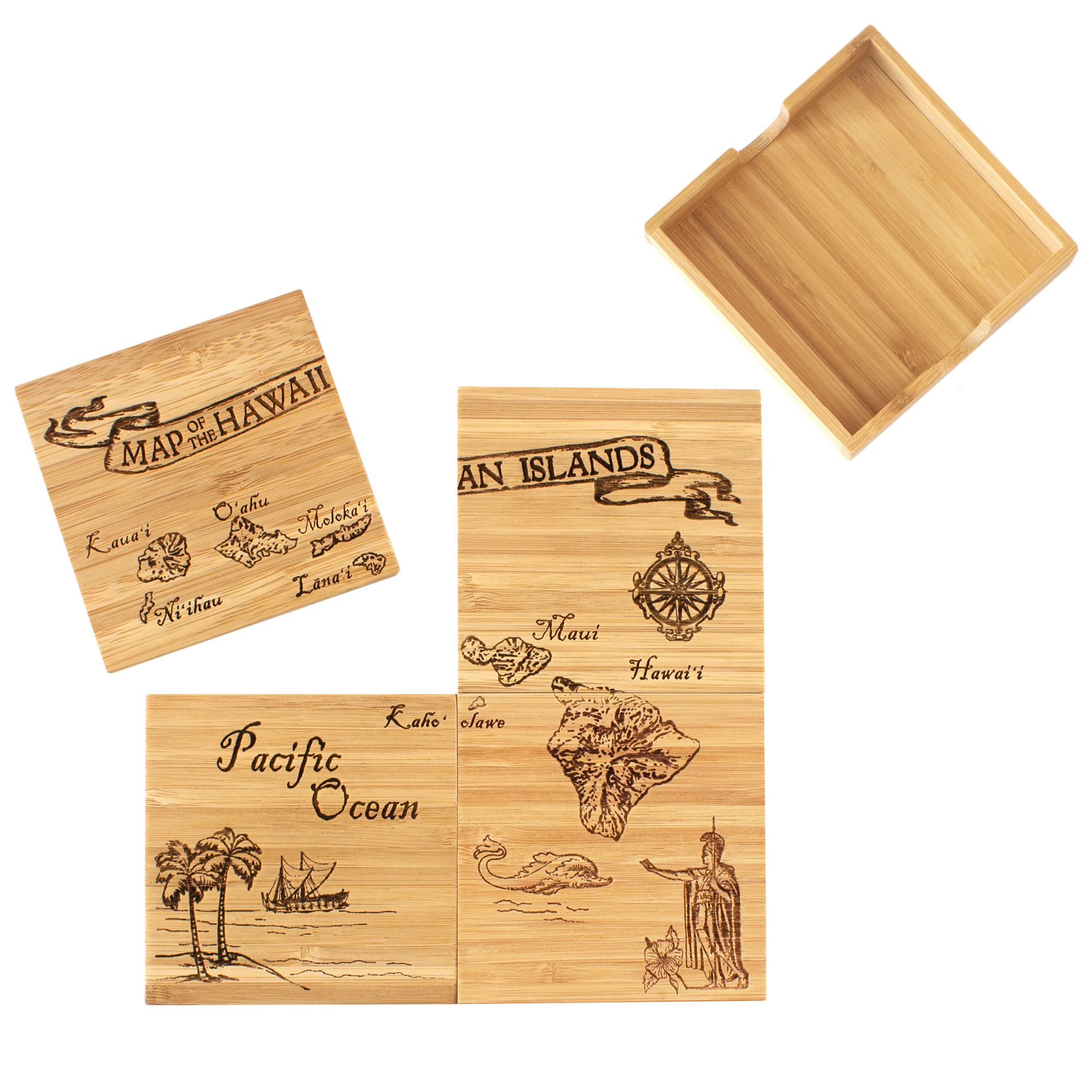 Hawaii Puzzle Coaster Set 1