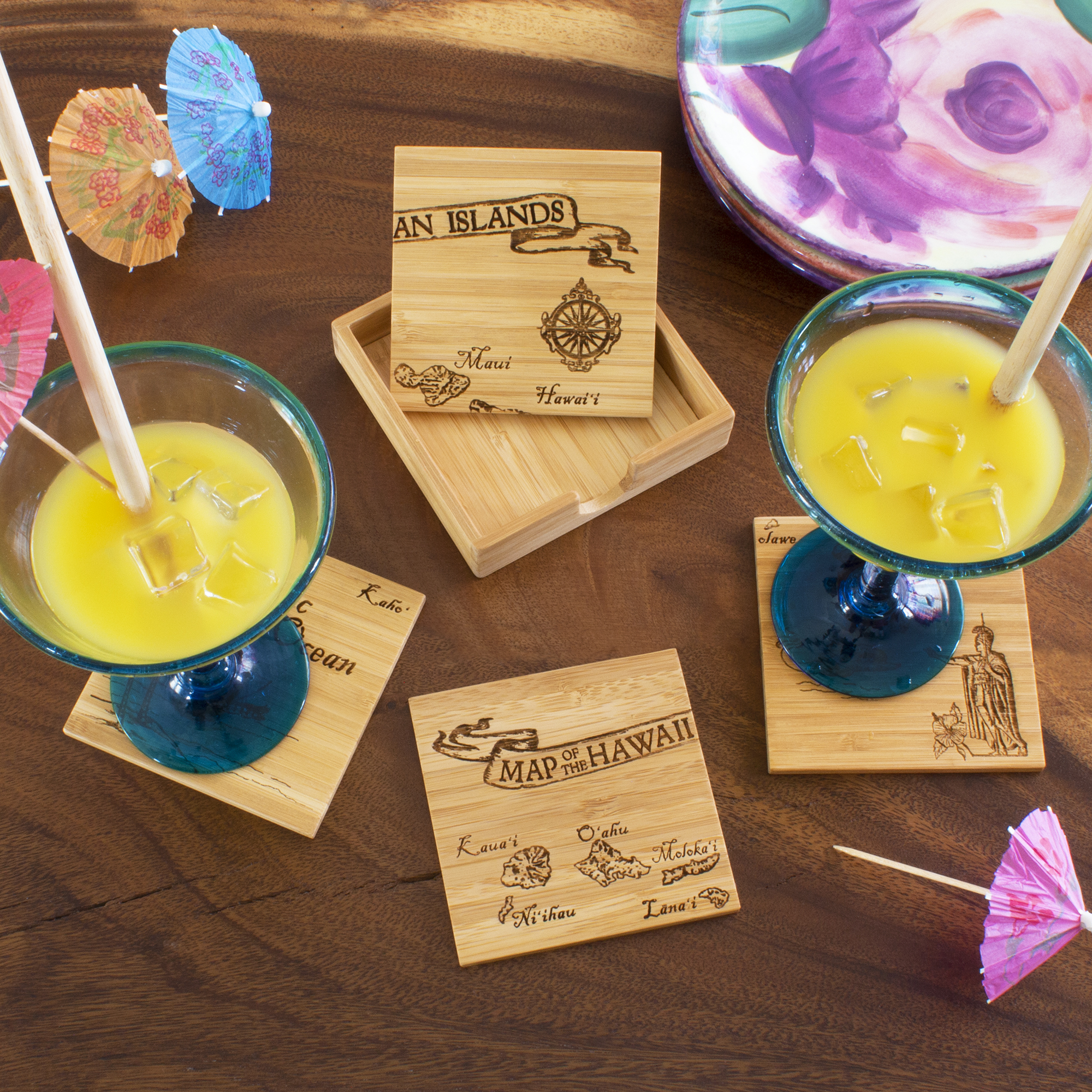 Hawaii Puzzle Coaster Set 1