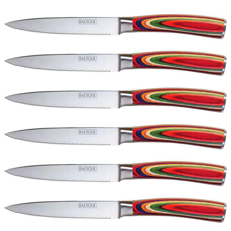 Baltique® Marrakesh Collection Steak Knife Set (6 Piece) 1 Baltique® Marrakesh Collection Steak Knife Set (6 Piece) 1
