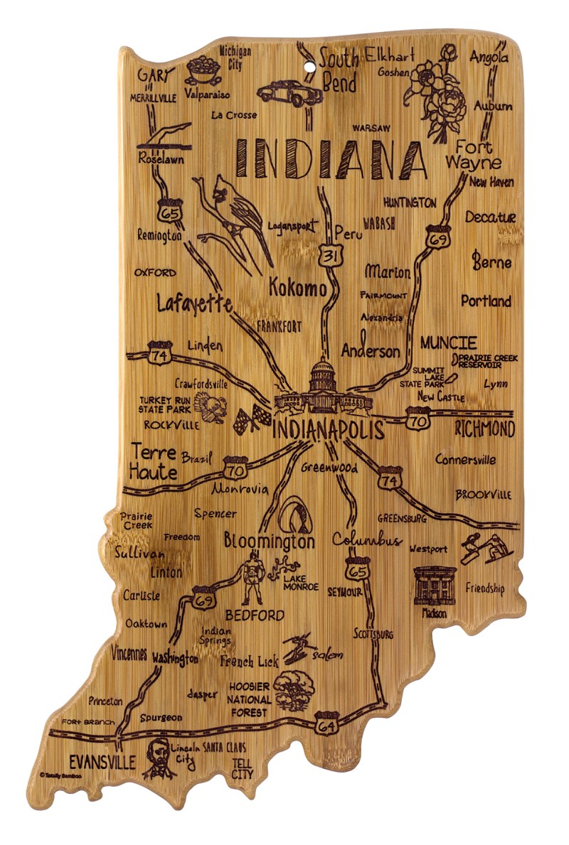 Destination Indiana Cutting & Serving Board 1 Destination Indiana Cutting & Serving Board 1