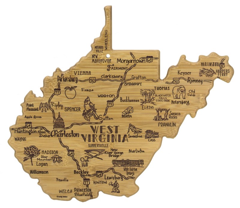 Destination West Virginia Cutting & Serving Board 1 Destination West Virginia Cutting & Serving Board 1
