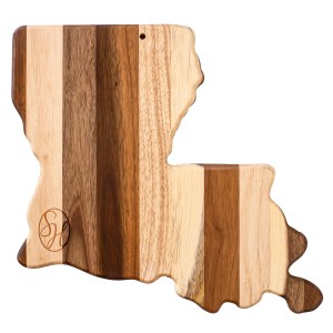 Rock & Branch® Shiplap Series Louisiana State Shaped Wood Serving & Cutting Board 1 Rock & Branch® Shiplap Series Louisiana State Shaped Wood Serving & Cutting Board 1