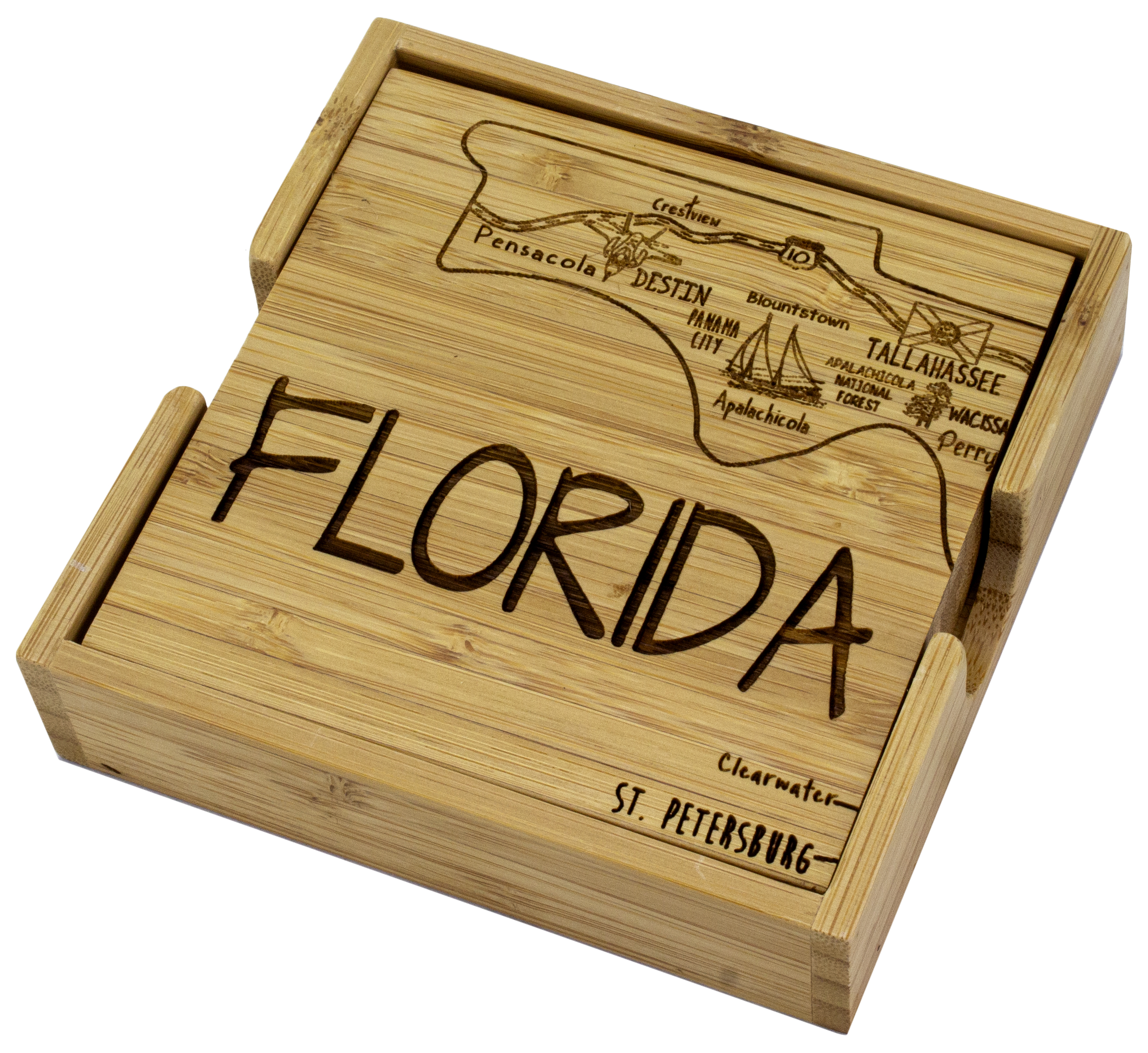 Florida Puzzle Coaster Set 1