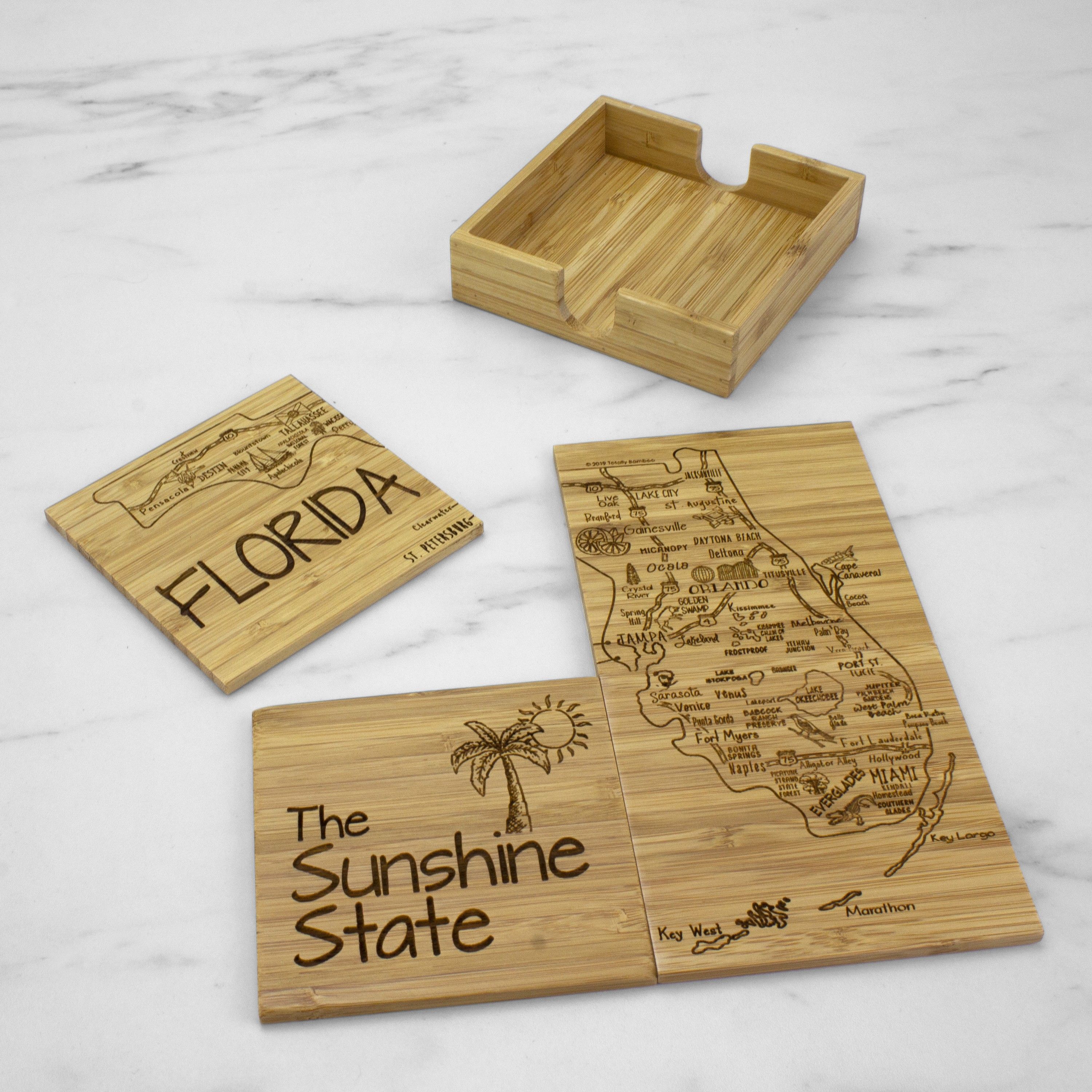 Florida Puzzle Coaster Set 1