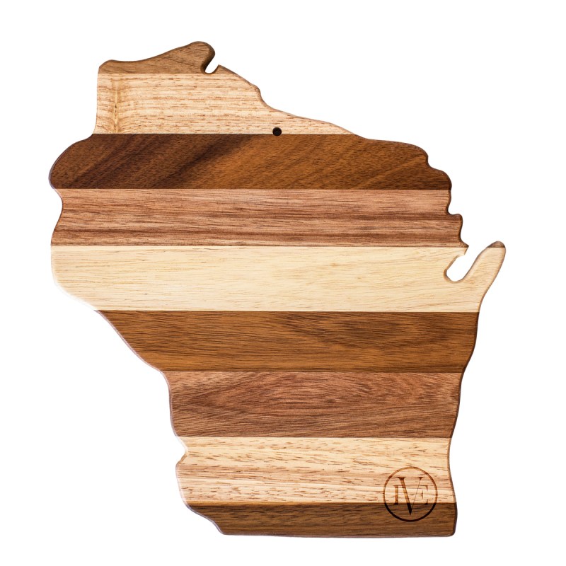 Rock & Branch® Shiplap Series Wisconsin State Shaped Wood Serving & Cutting Board 1 Rock & Branch® Shiplap Series Wisconsin State Shaped Wood Serving & Cutting Board 1