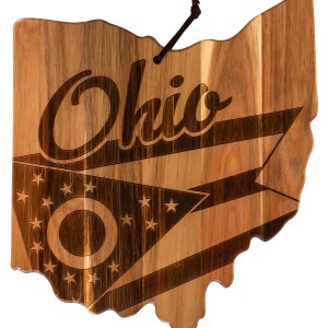 Rock & Branch® Origins Series Ohio State Shaped Wood Serving & Cutting Board 1 Rock & Branch® Origins Series Ohio State Shaped Wood Serving & Cutting Board 1