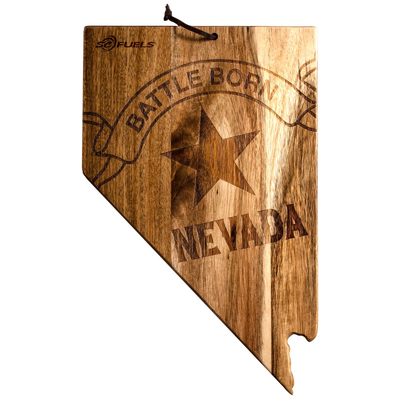 Rock & Branch® Origins Series Nevada State Shaped Cutting & Serving Board 1 Rock & Branch® Origins Series Nevada State Shaped Cutting & Serving Board 1