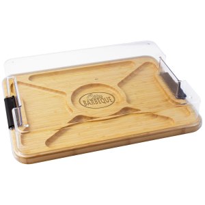 Flip, Serve & Store™ Covered Rectangle Bamboo Charcuterie Board 1 Flip, Serve & Store™ Covered Rectangle Bamboo Charcuterie Board 1