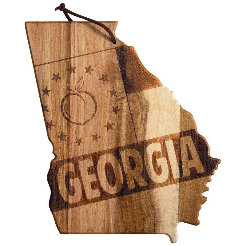 Rock & Branch® Origins Series Georgia State Shaped Wood Serving & Cutting Board 1 Rock & Branch® Origins Series Georgia State Shaped Wood Serving & Cutting Board 1