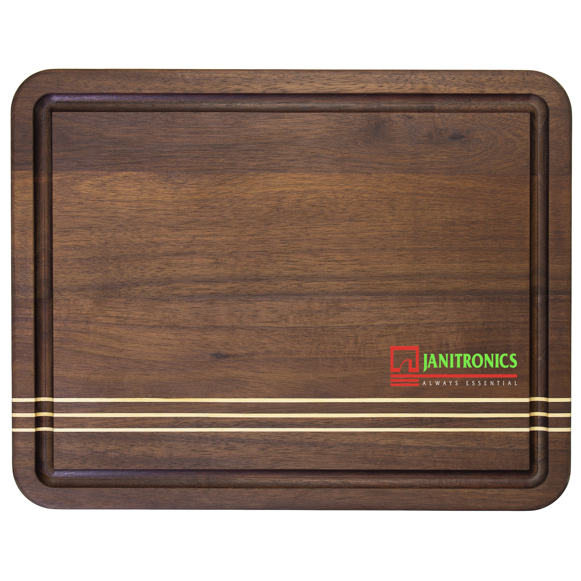 14" Rock & Branch® Dark Acacia Pinstripe Board 1