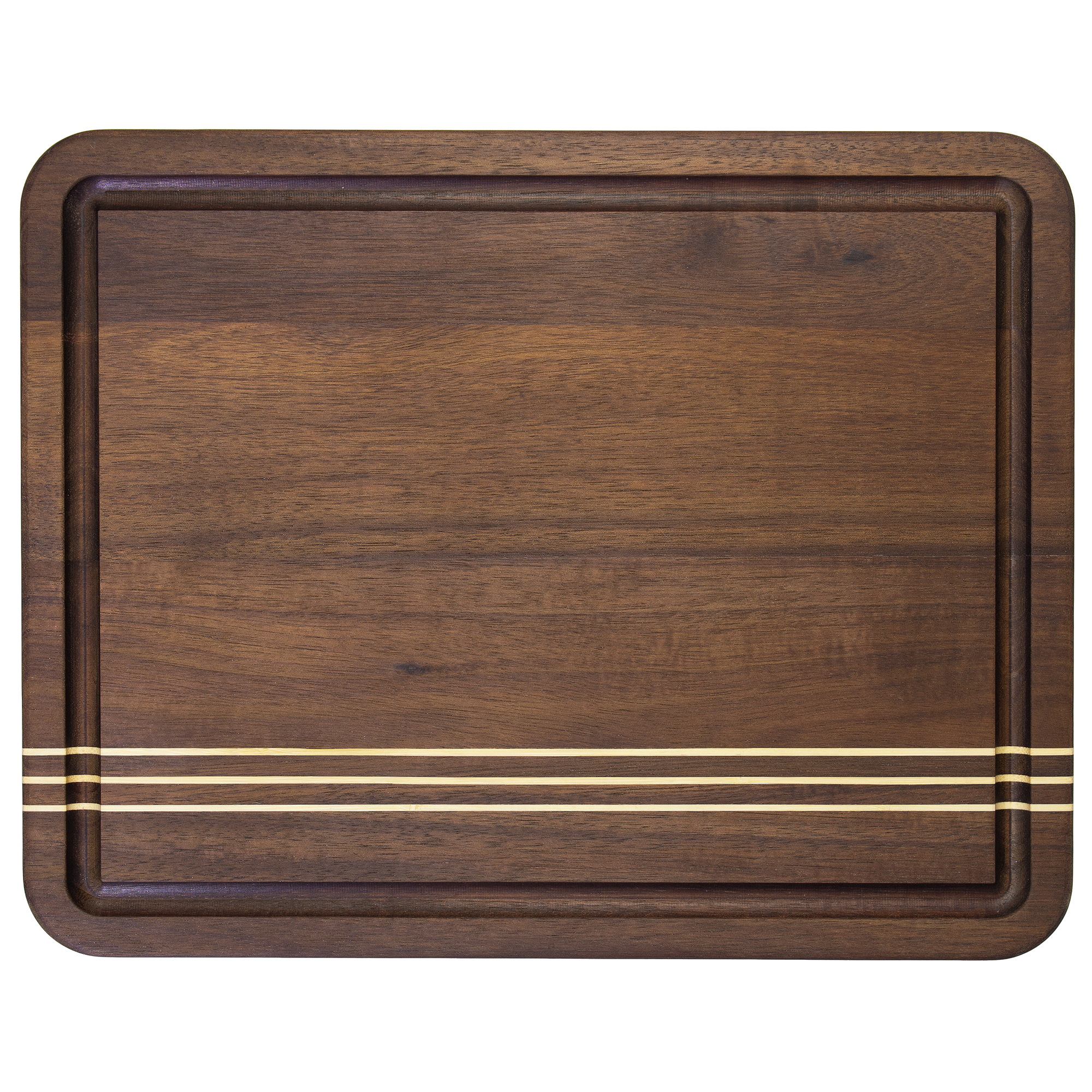 14" Rock & Branch® Dark Acacia Pinstripe Board 1
