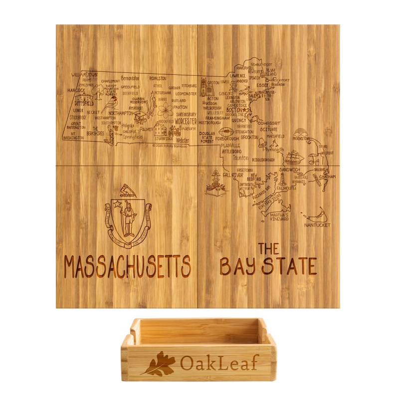 Massachusetts Puzzle Coaster Set 1 Massachusetts Puzzle Coaster Set 1