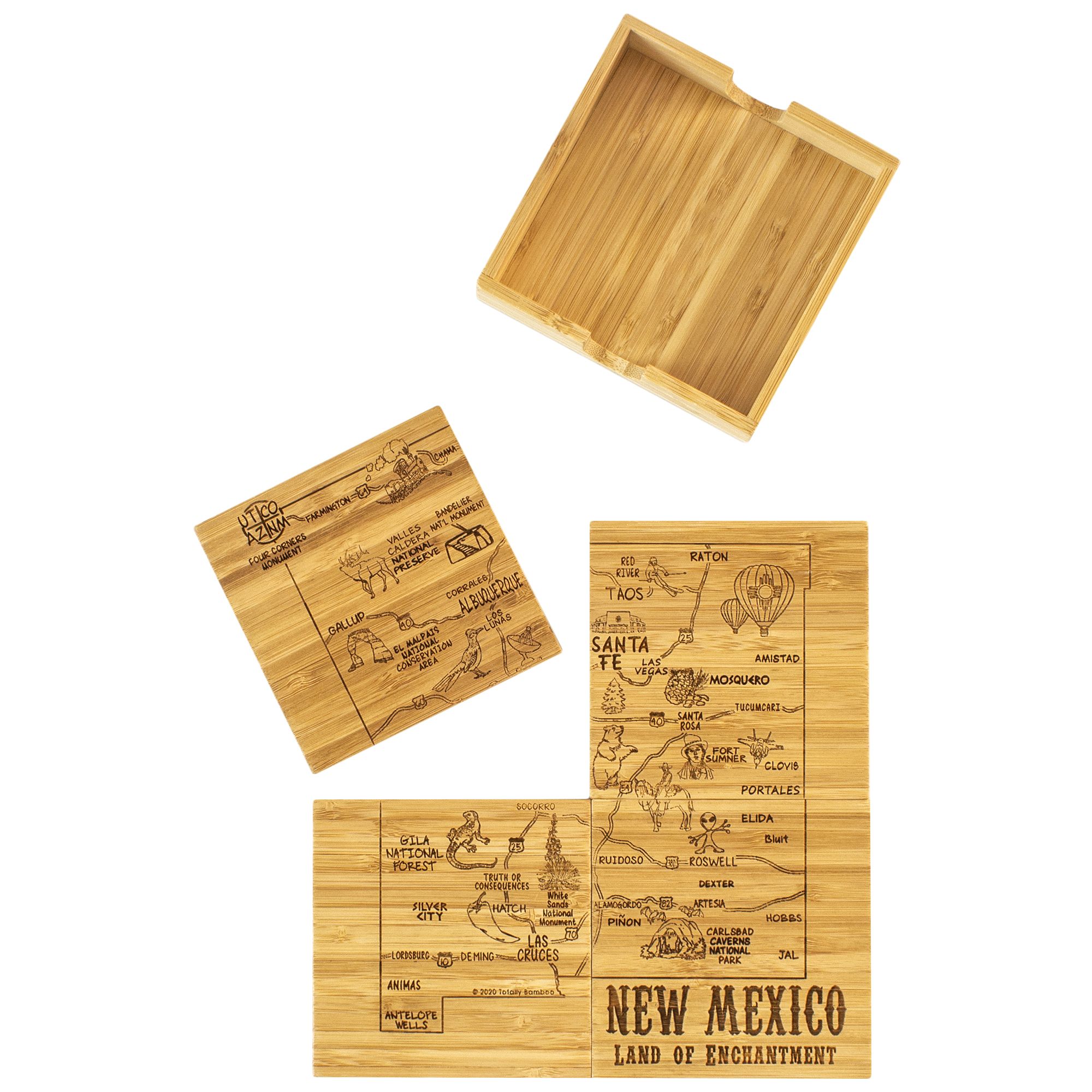 New Mexico Puzzle Coaster Set 1