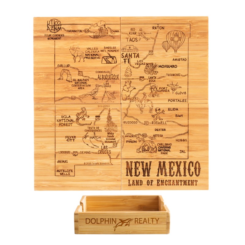 New Mexico Puzzle Coaster Set 1 New Mexico Puzzle Coaster Set 1